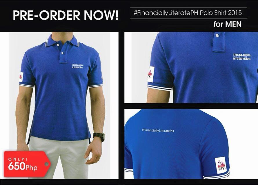 ‪#‎FinanciallyLiteratePH‬ polo shirt_men_blue